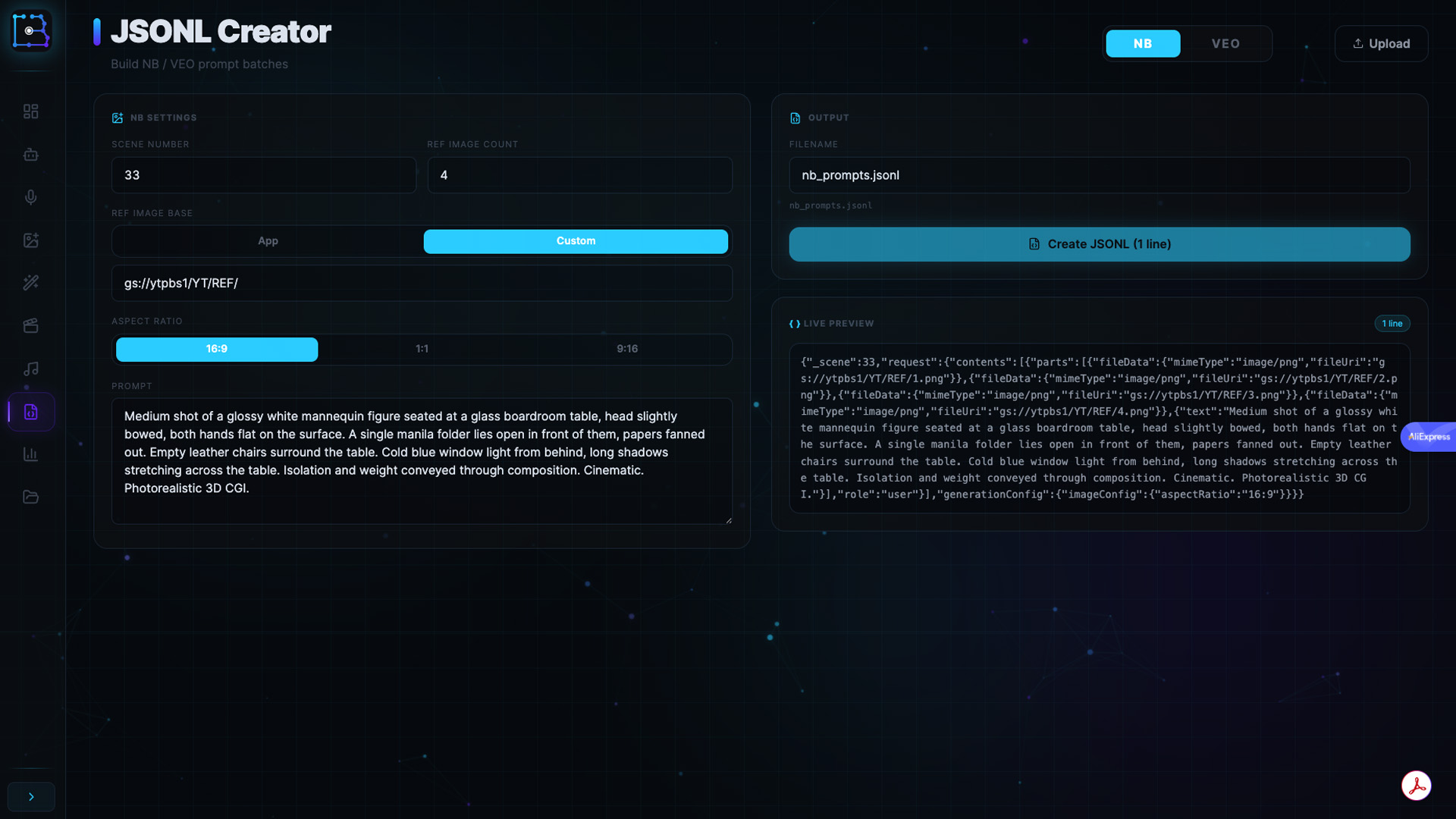 Centabatch JSONL Creator — images