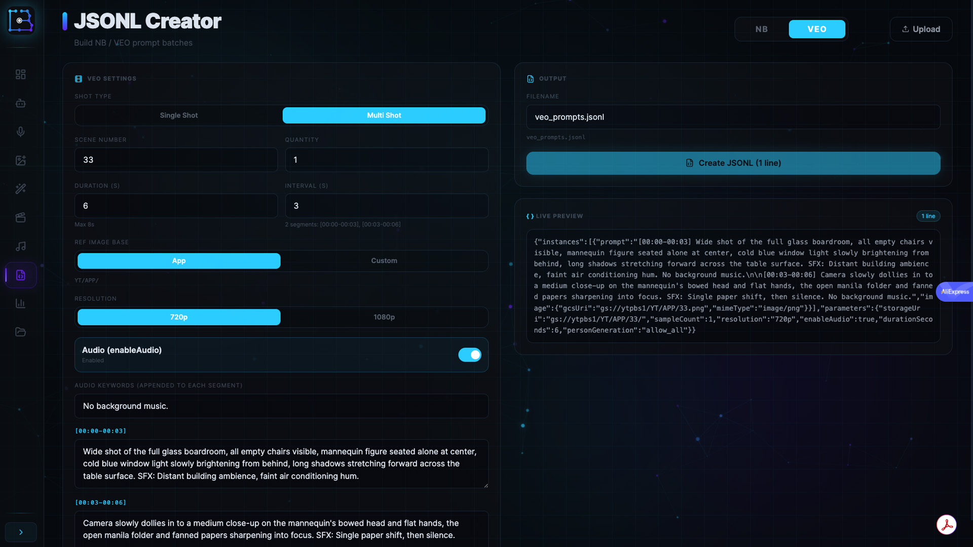 Centabatch JSONL Creator — video